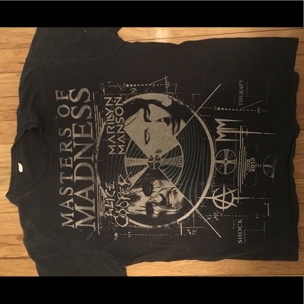 Marilyn Manson Alice Cooper tour shirt 2013